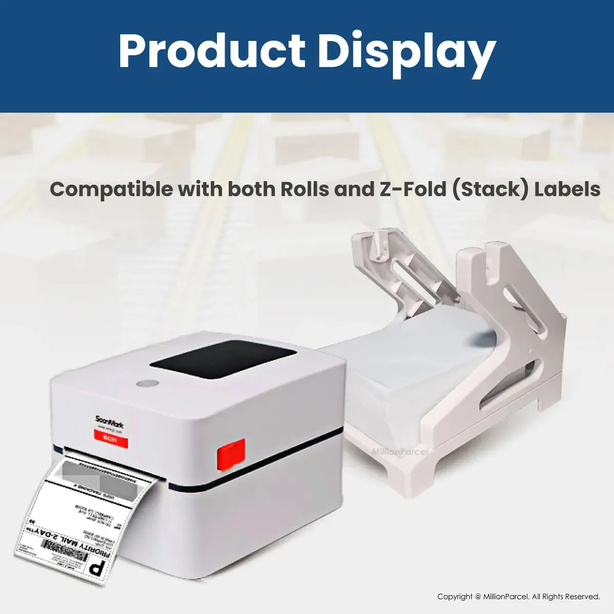 2 In 1 Thermal Printer Label Holder