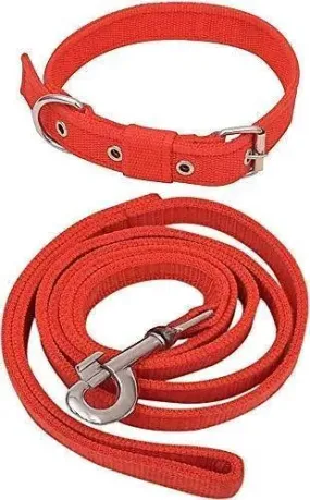 adidog Dog Neck Collar Belts and Leash Set (colour may vary , Medium,  )