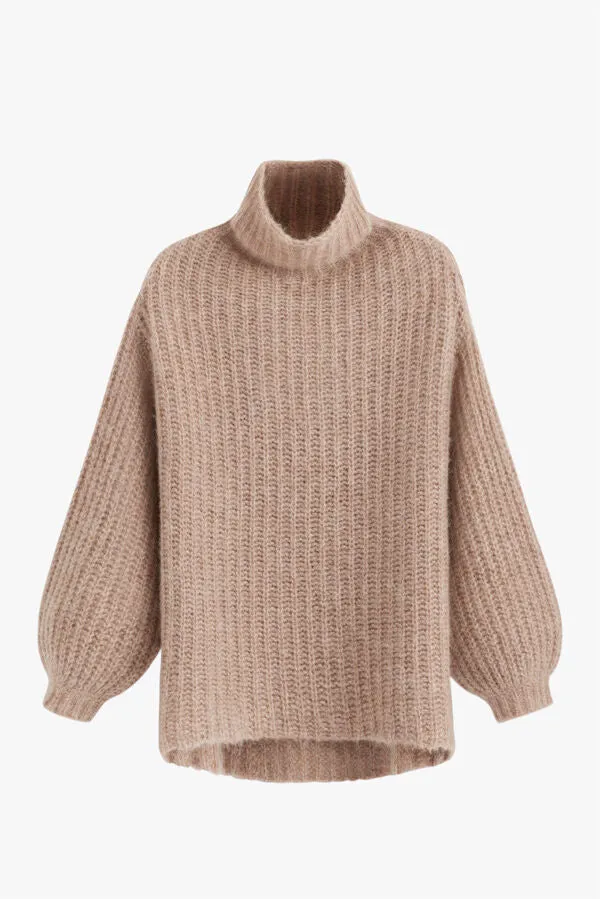 Alpaca Wool Turtleneck Sweater