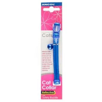 Ancol Safety Reflective Gloss Cat Collar With Bell