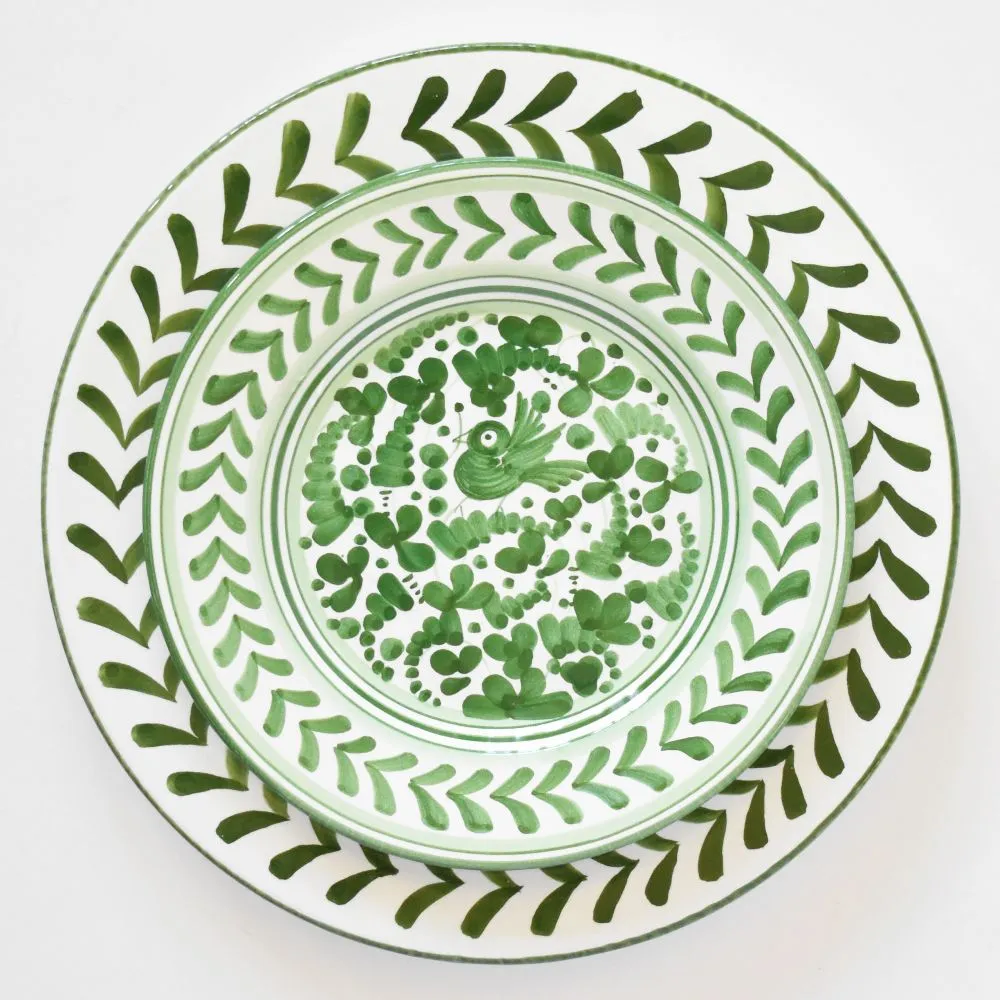 Arabesco Green salad plate