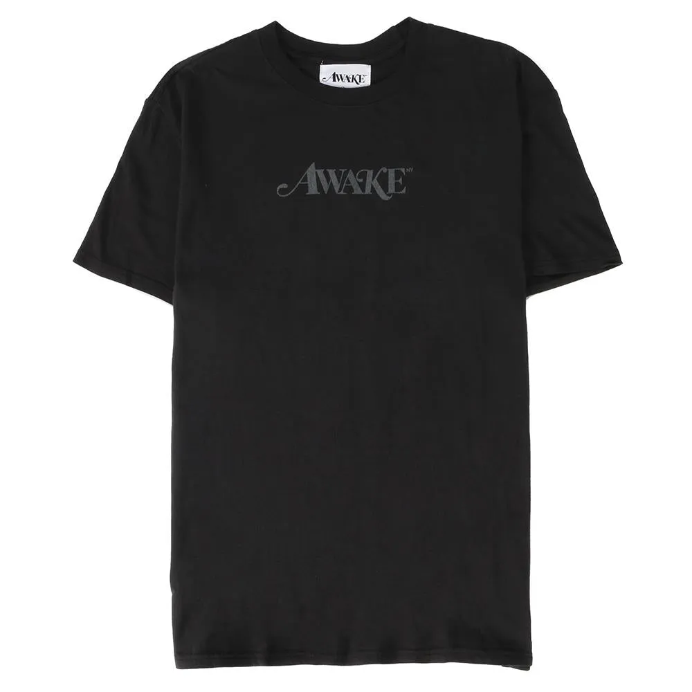 Awake NY Classic Logo T-shirt / Washed Black