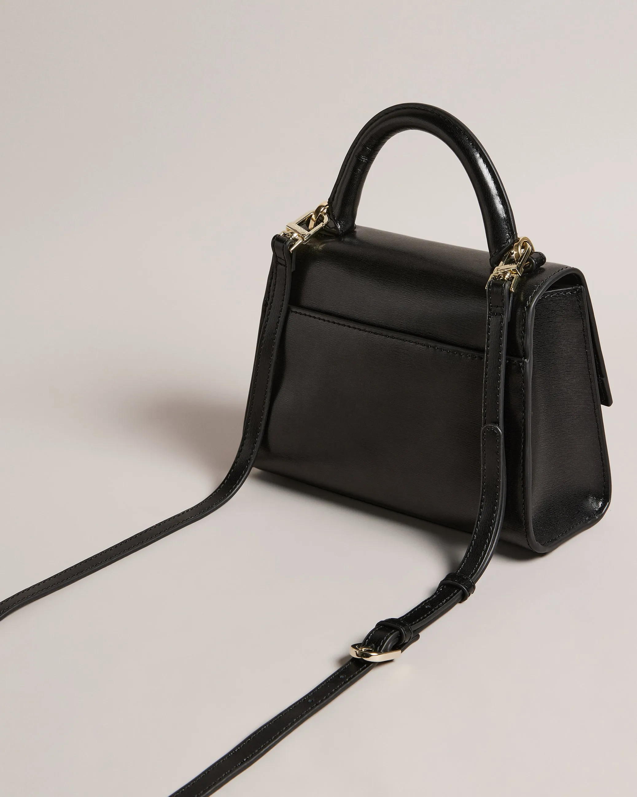 Baelli Bow Detail Mini Top Handle Bag Black