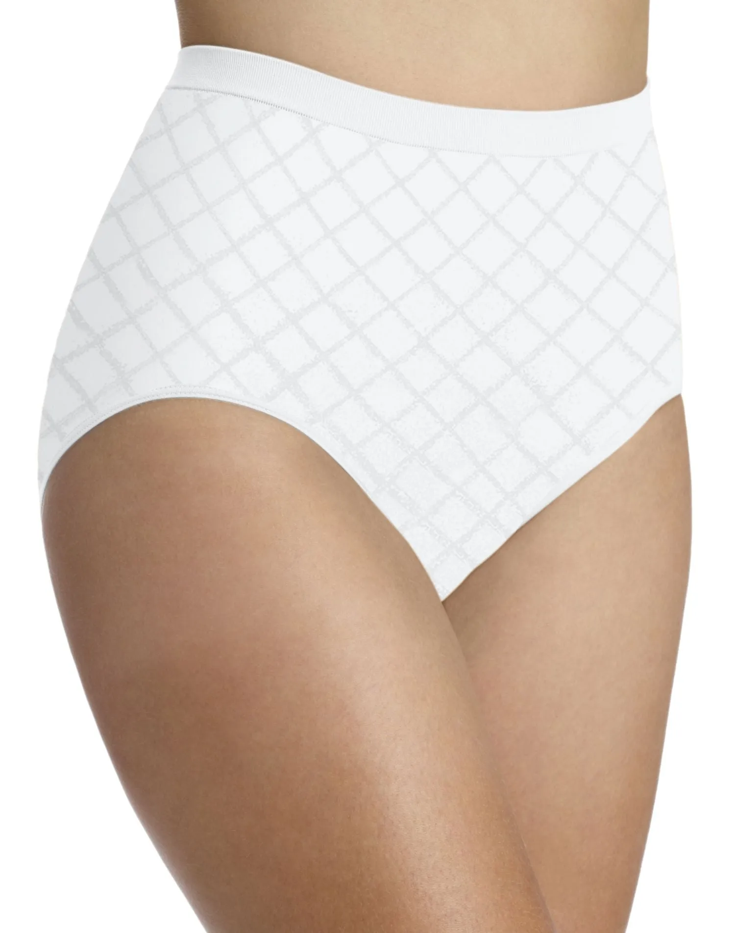 Bali Comfort Revolution Seamless Diamond Microfiber Brief