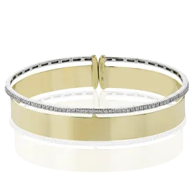 Bangle in 18k Gold with Diamonds