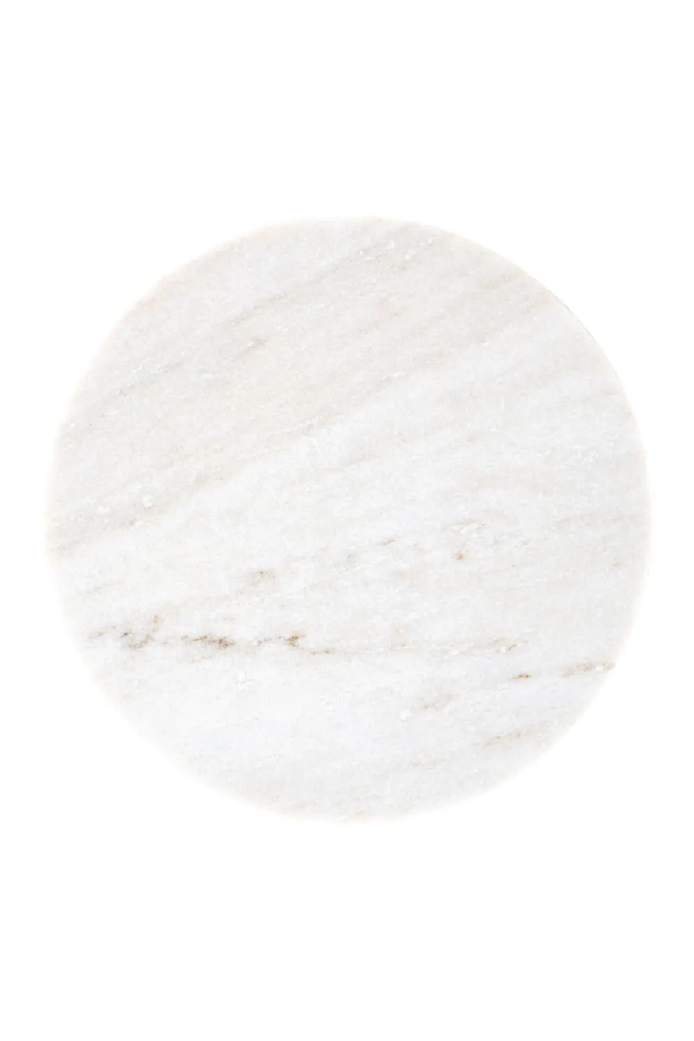 Beige Marble Round End Table | OROA Luciano