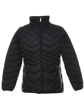 Black Classic Puffer Jacket - L