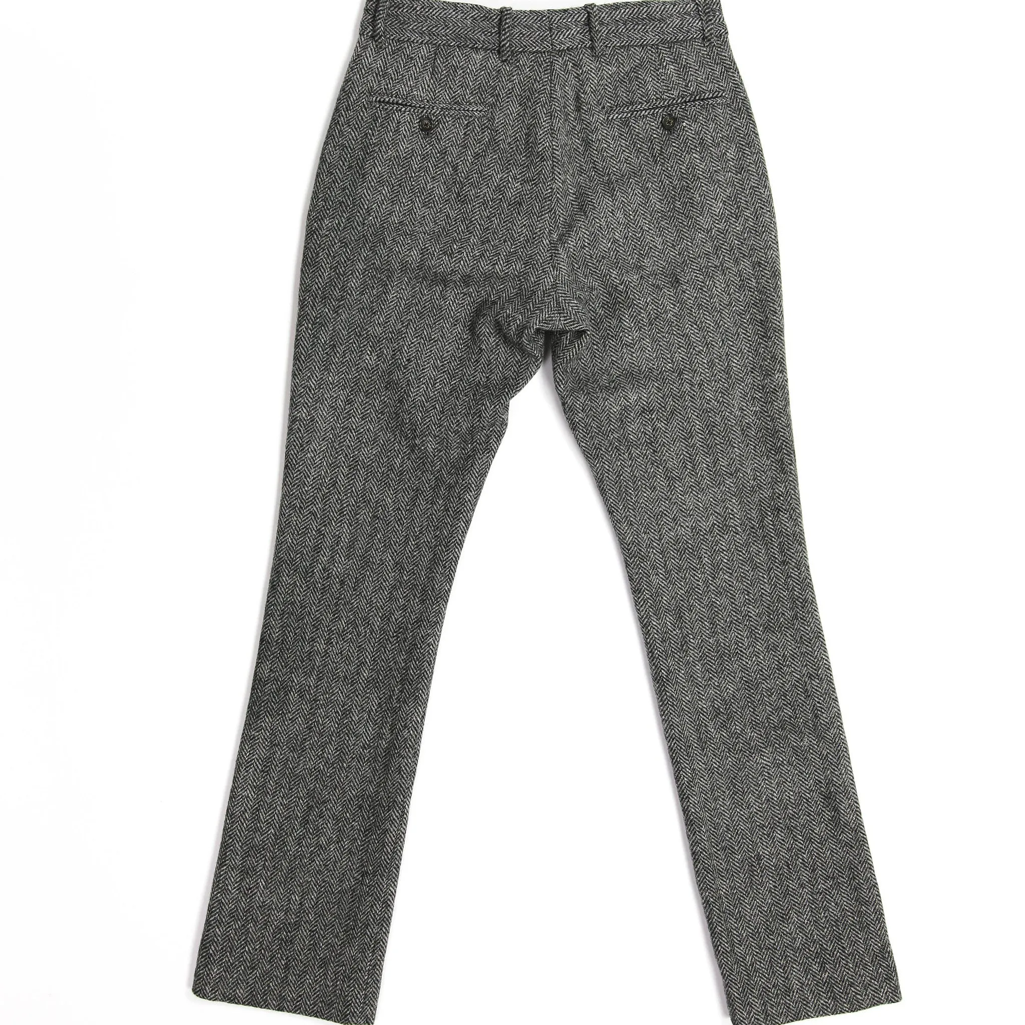 Brighton Trouser - Grey Herringbone