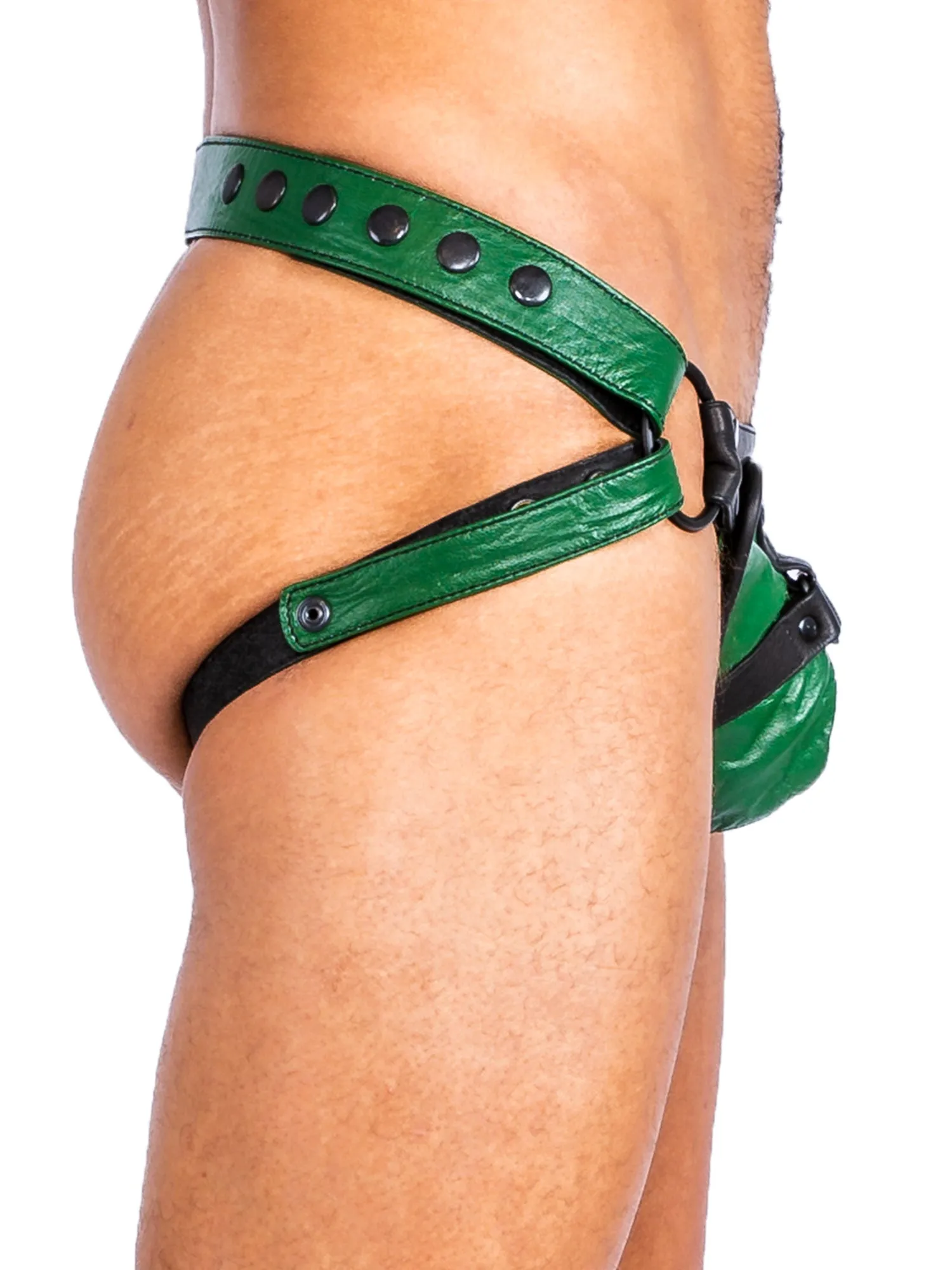 Bulldog Jockstrap Black/Green - One Size