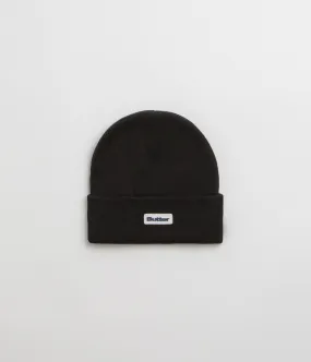 Butter Goods Tall Cuff Beanie - Black / Black