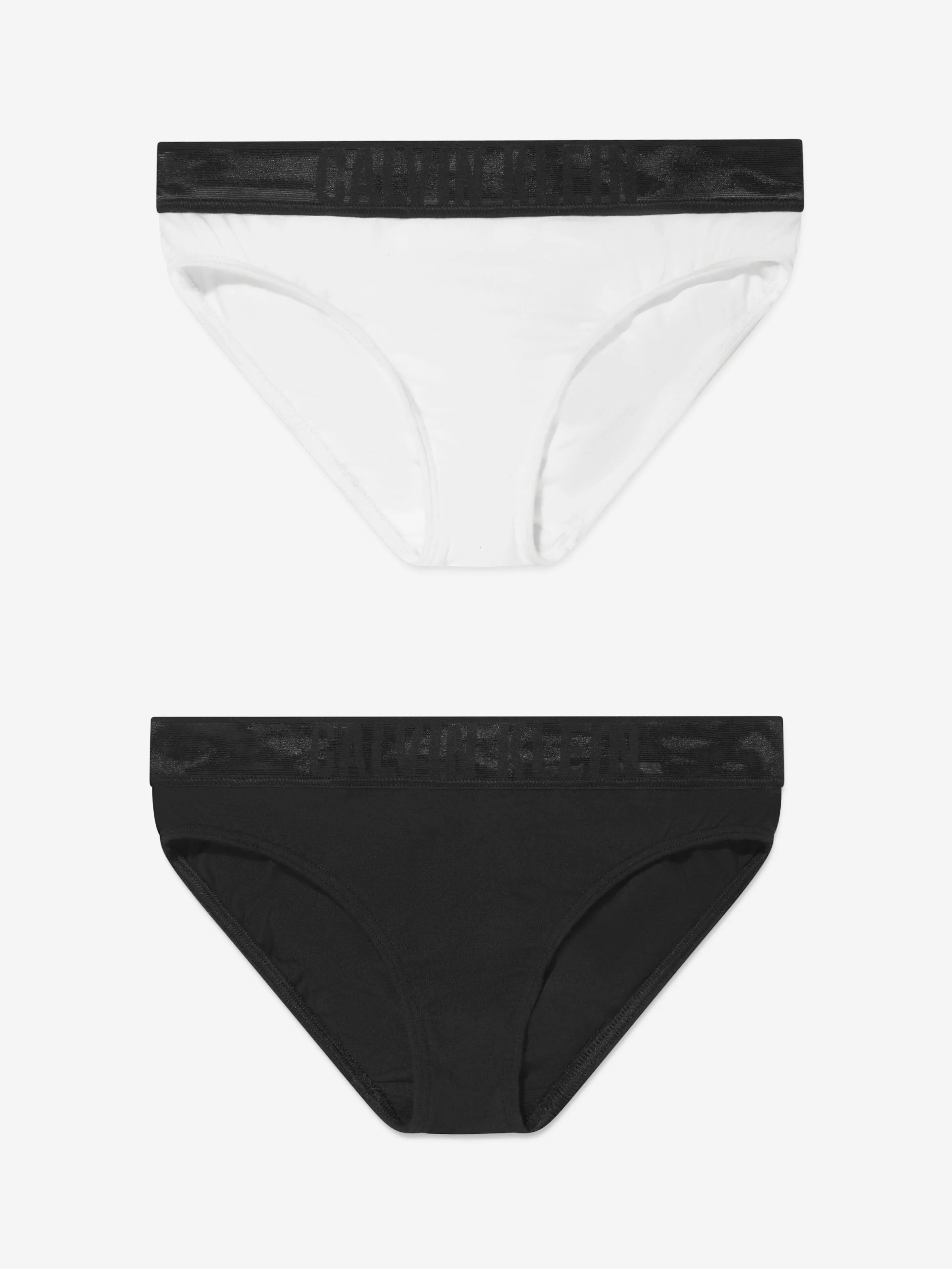 Calvin Klein Girls 2 Pack Bikini Briefs Set in Black