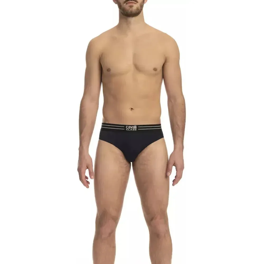 Cavalli Class Blue Cotton Men Underwear Pack