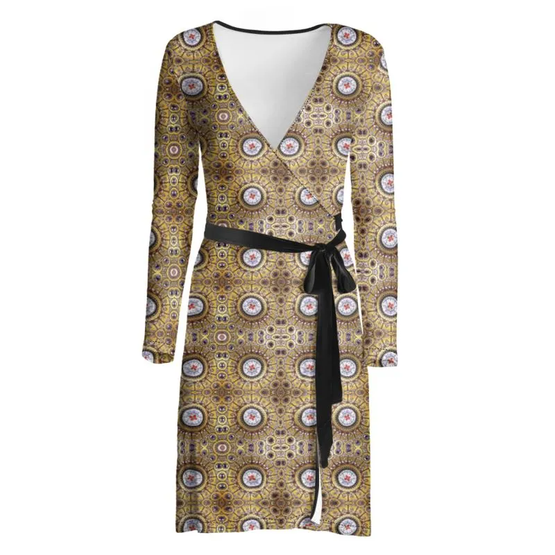 Celestial Ceiling 7 Wrap Dress