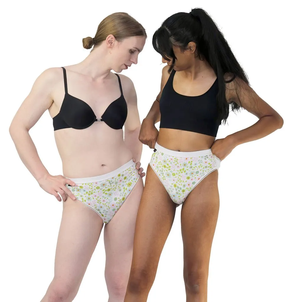 Cheeky Active Fit underwear - Flower Garden -tucking underwear