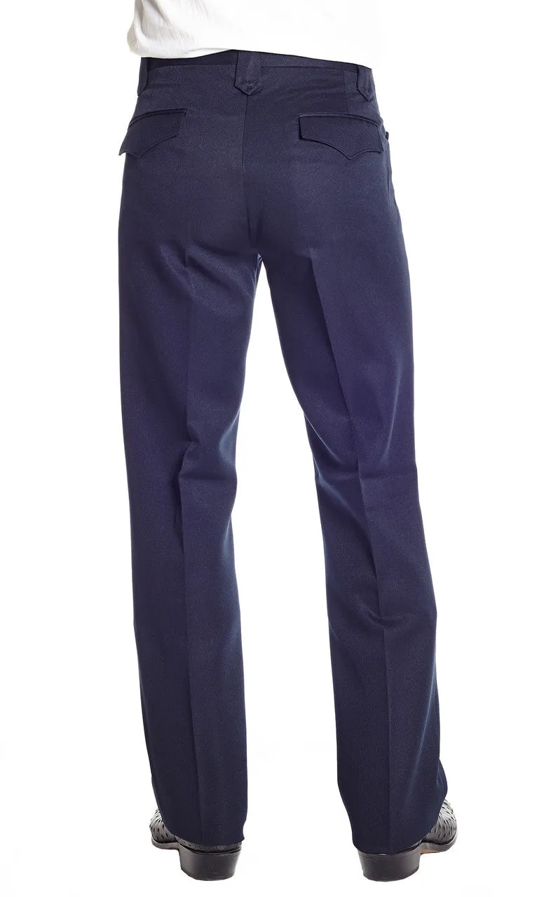 Circle S Solid Polyester Dress Ranch Pant Navy Style CP4793-11