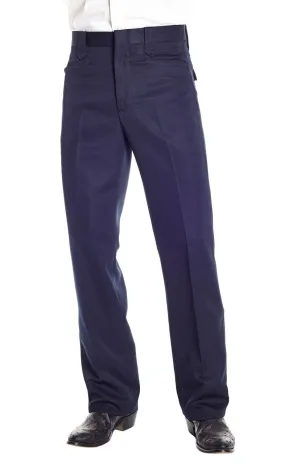 Circle S Solid Polyester Dress Ranch Pant Navy Style CP4793-11