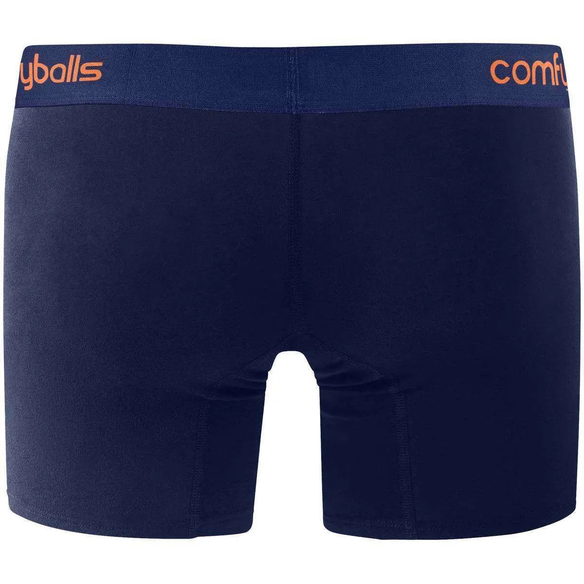 Comfyballs Long Boxers - Navy/Tangerine