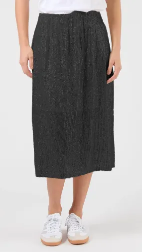 Crystal Skirt Black Sequins