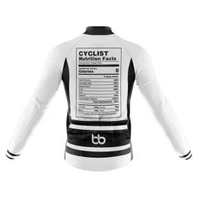 Cycling Nutrition Fact Thermal Club Jersey (White)