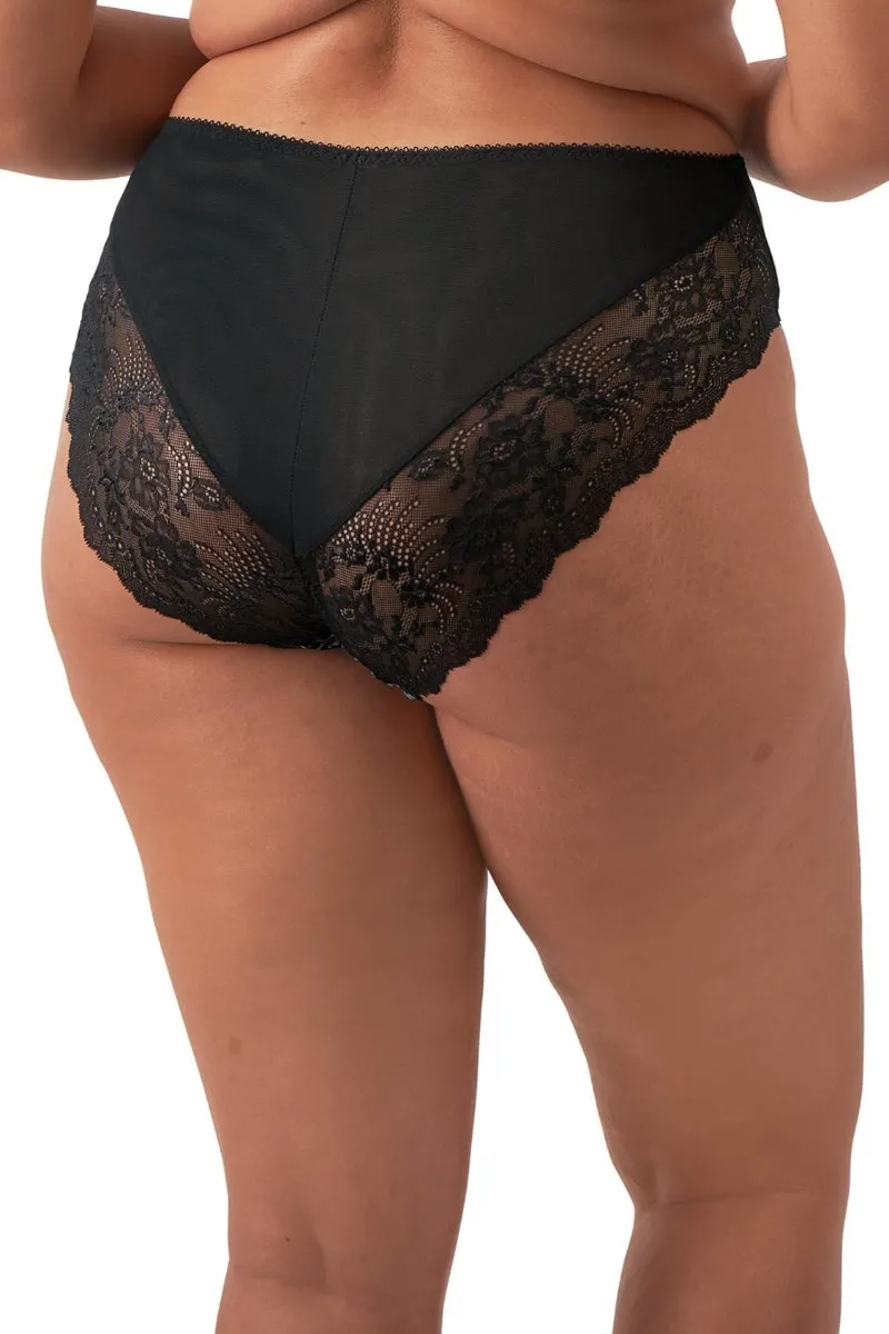 Elomi Morgan Snow Leopard High Leg Brief Panty 4118