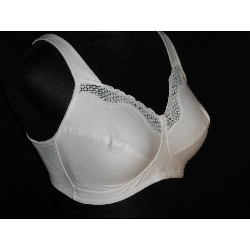 Exquisite Form 535 Cotton Wire Free Bra 40C White