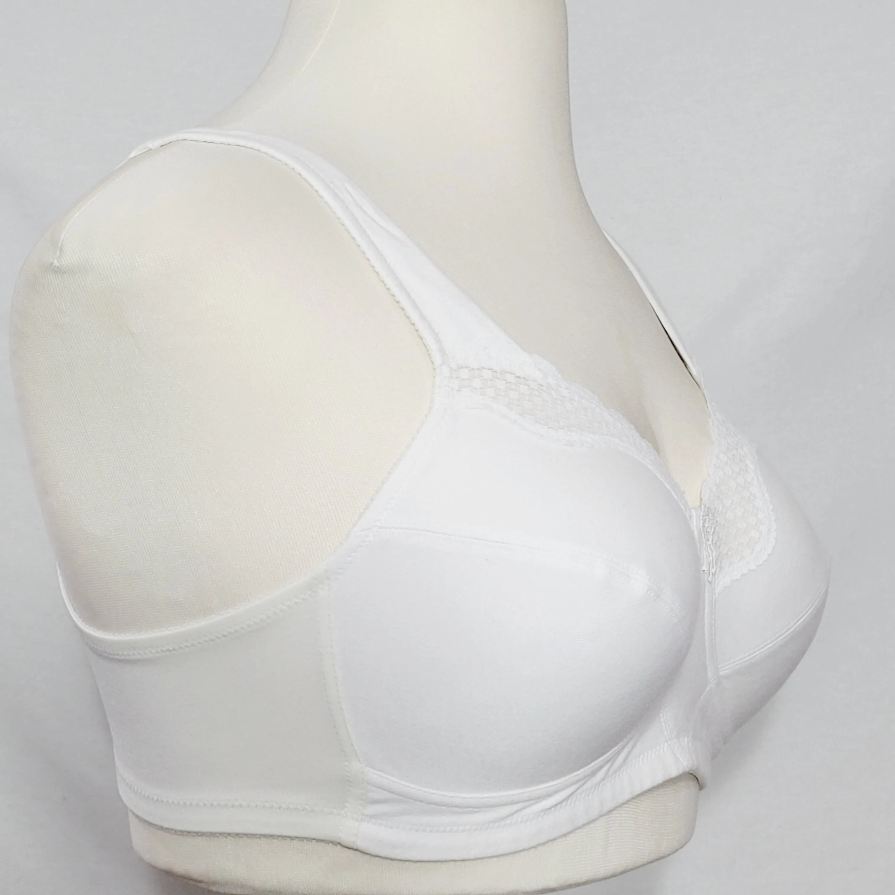 Exquisite Form 535 Cotton Wire Free Bra 40C White