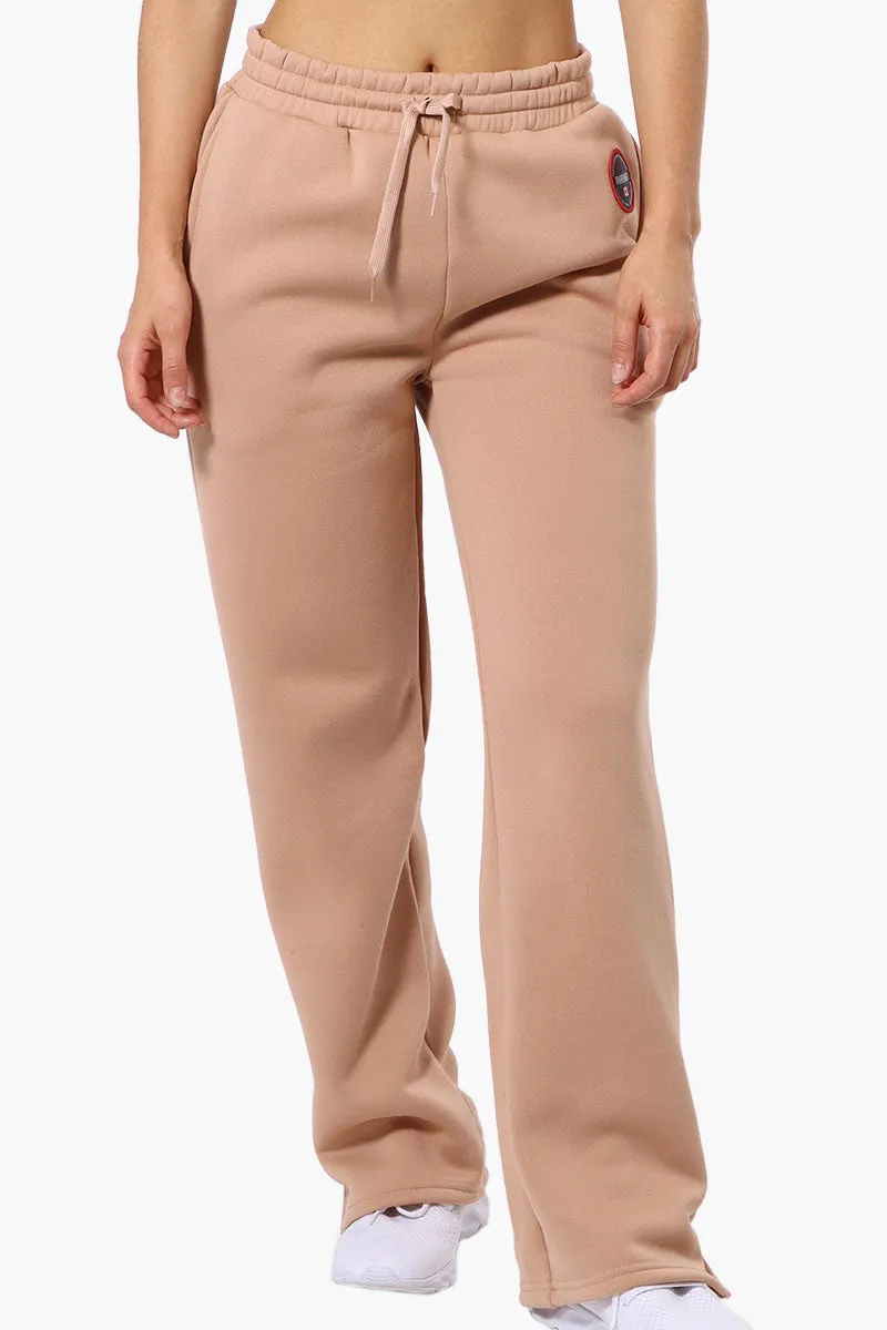 Fahrenheit Tie Waist Basic Sweatpants - Camel