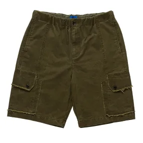 Frayed Cargo Short - Olive