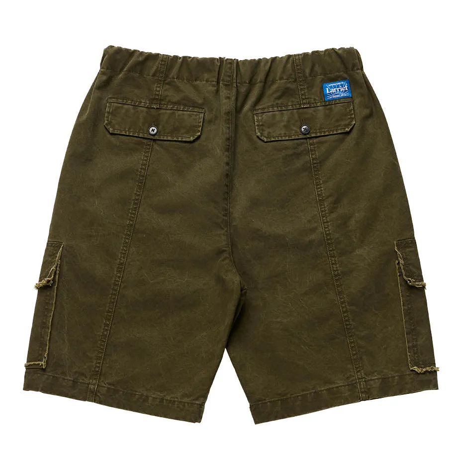 Frayed Cargo Short - Olive