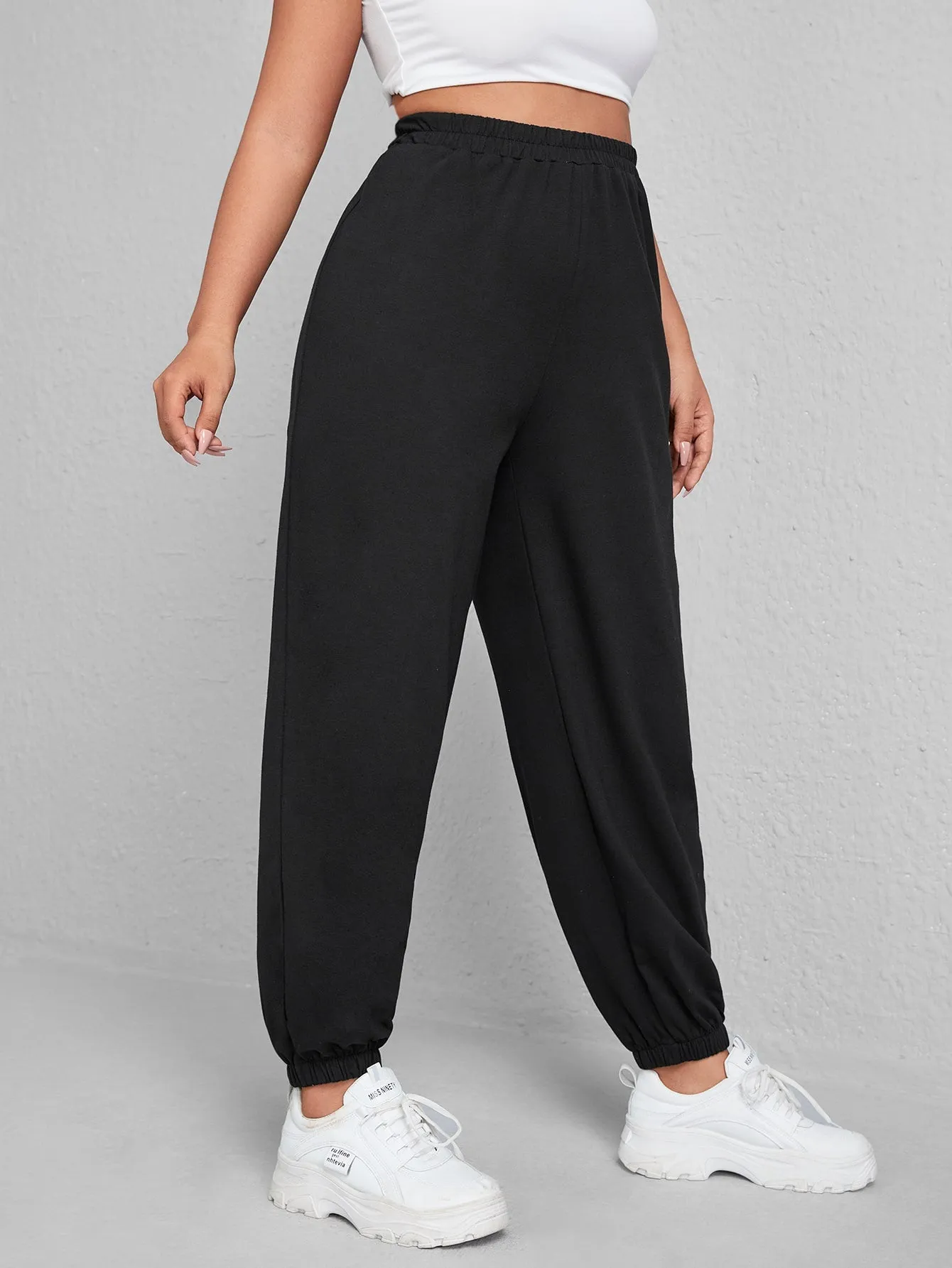 Galaxy High Waist Long Plus Size Sweatpants