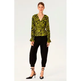 Green Zebra Blouse