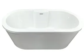 Hydro Systems Studio Collection EVE7236ATA Eveline 72" x 36" x 24" Acrylic Tub w/Thermal Air System