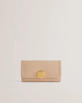 Imieldi Lock Detail Fold Over Purse Taupe