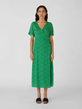 Jema Long Wrap Dress (Green)