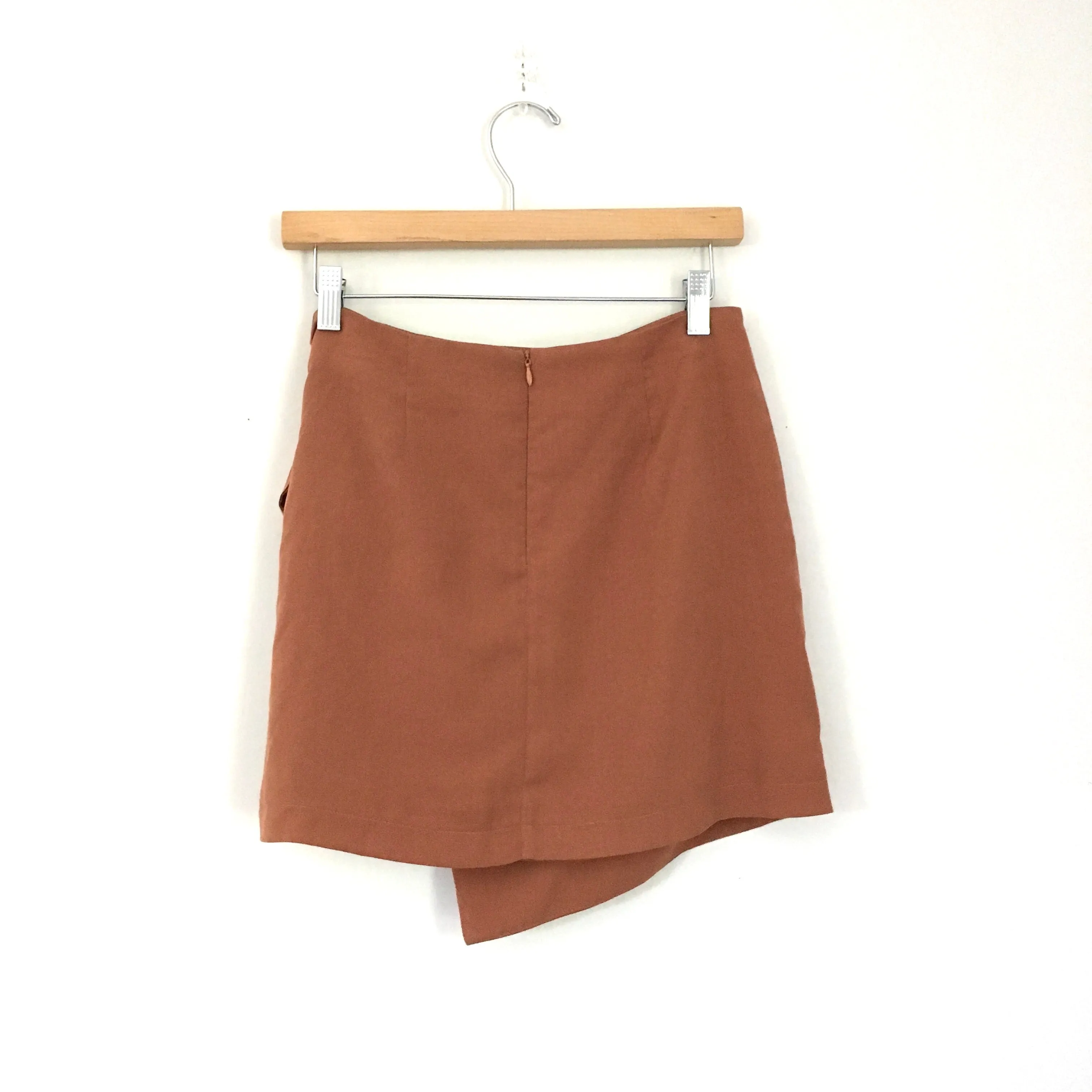 JOA Rust Faux Wrap Skirt NWT- Size M