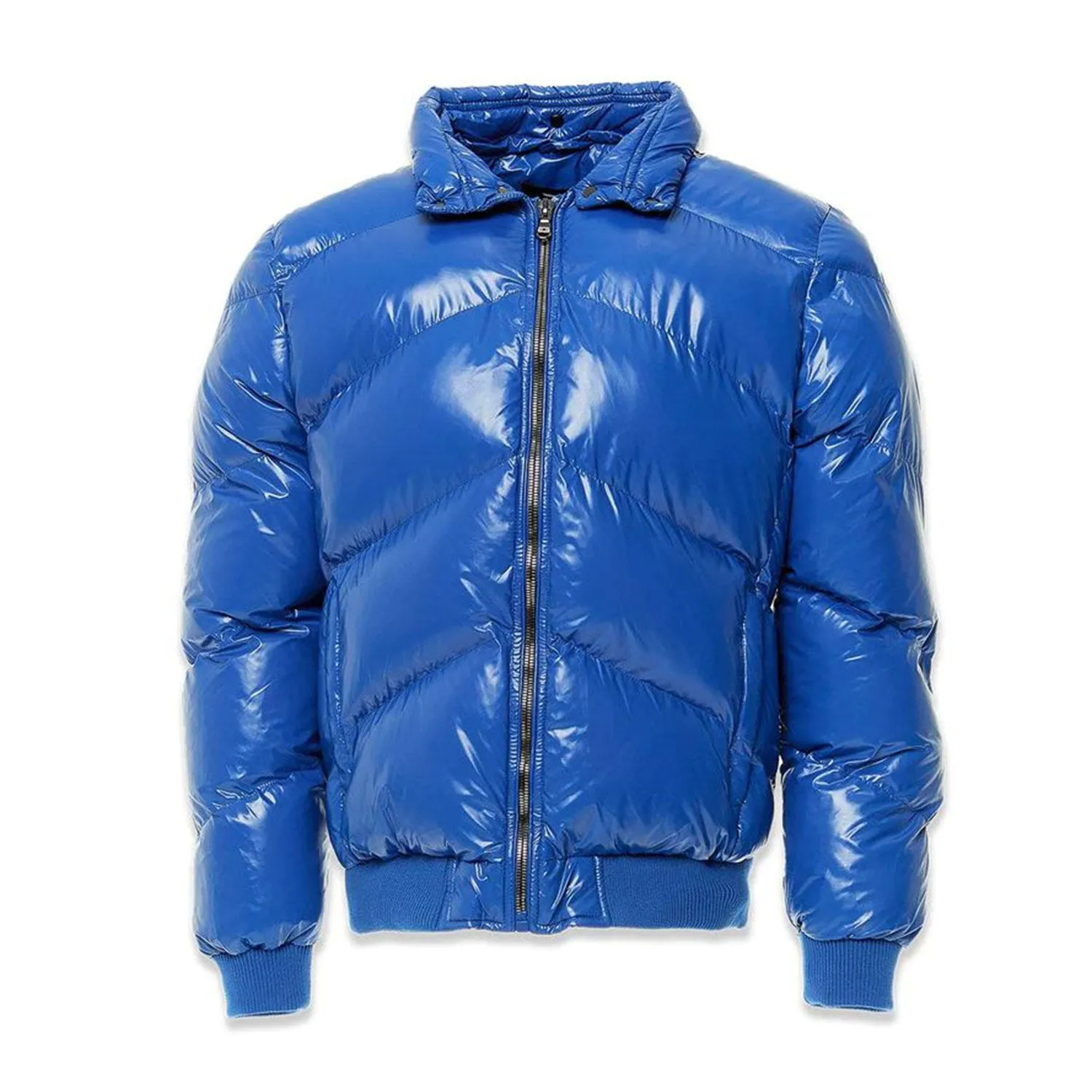 Jordan Craig Shiny Men's Puffer Jacket Military Blue