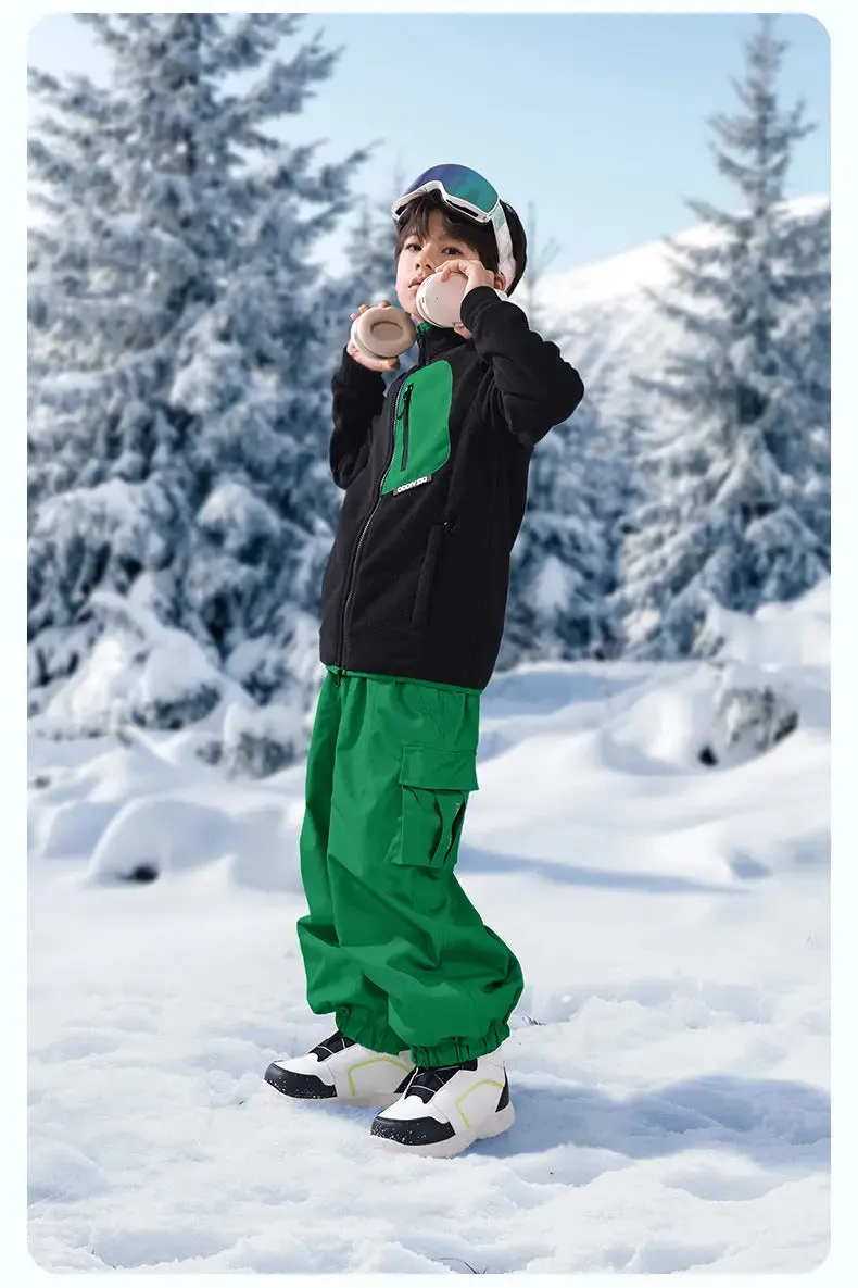 Kids Baggy Snowboarding Pants Outdoor Ski Pants for Sports