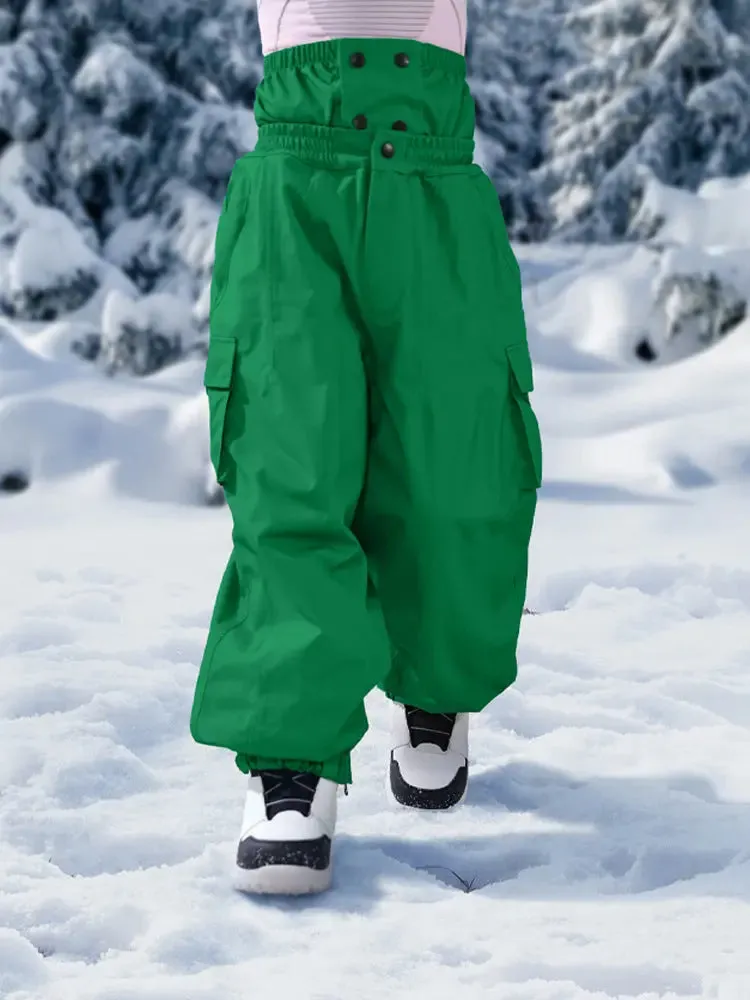 Kids Baggy Snowboarding Pants Outdoor Ski Pants for Sports