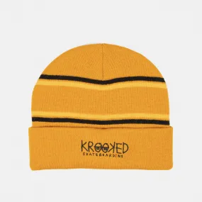 Krooked Skateboards - Krooked Eyes Beanie - Gold / Black