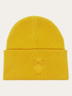 Lambswool Logo Embossed Beanie RWS - Calendula