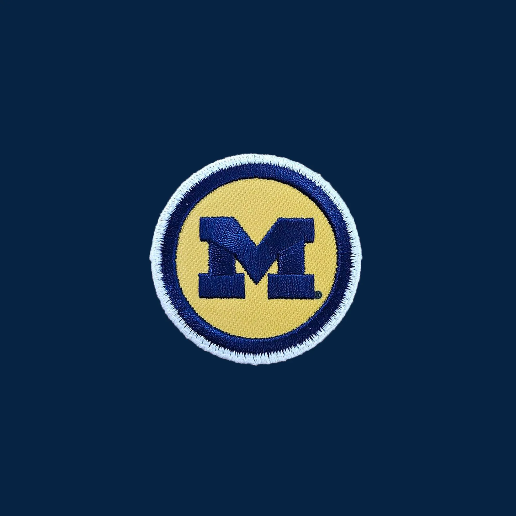 Michigan Circle Logo Patch Sweatpants - Navy