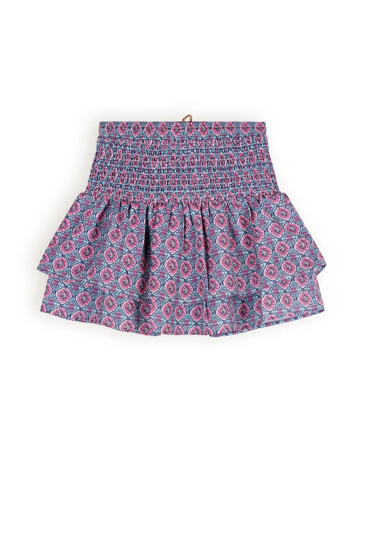 NoNo Nami smocked layered skirt