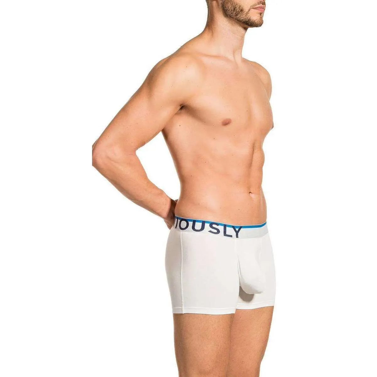 Obviously Everyman AnatoMAX Boxer Brief 3inch Leg - White