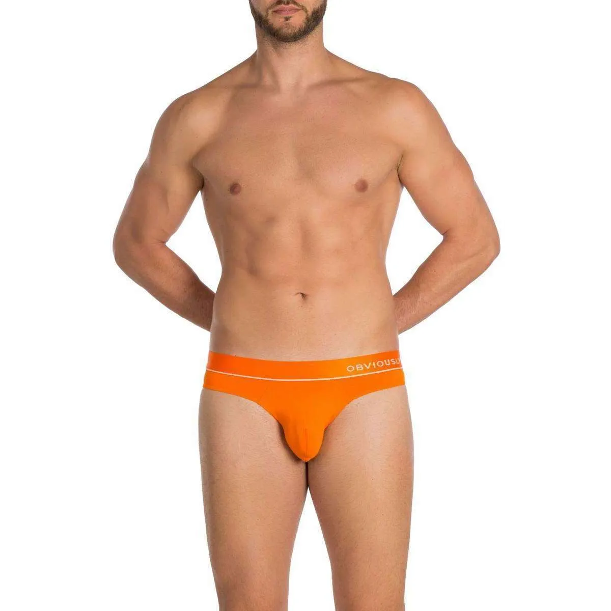 Obviously PrimeMan AnatoMAX Hipster Brief - Orange