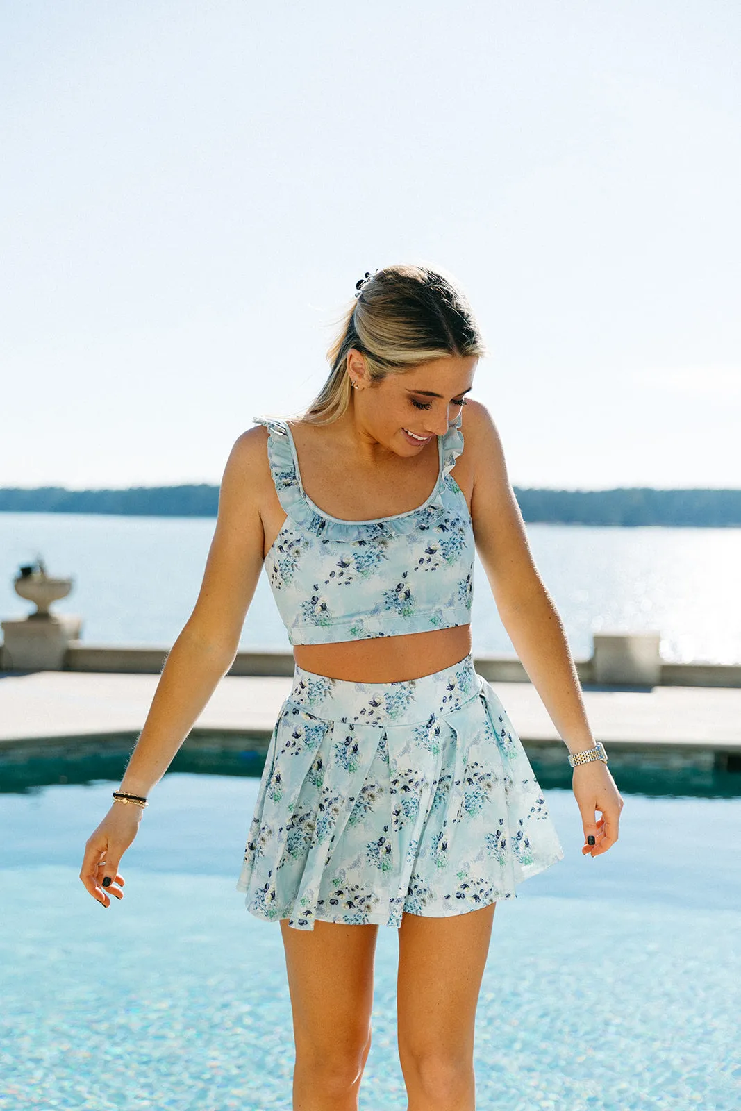 On Cloud Nine Skirt - Blue