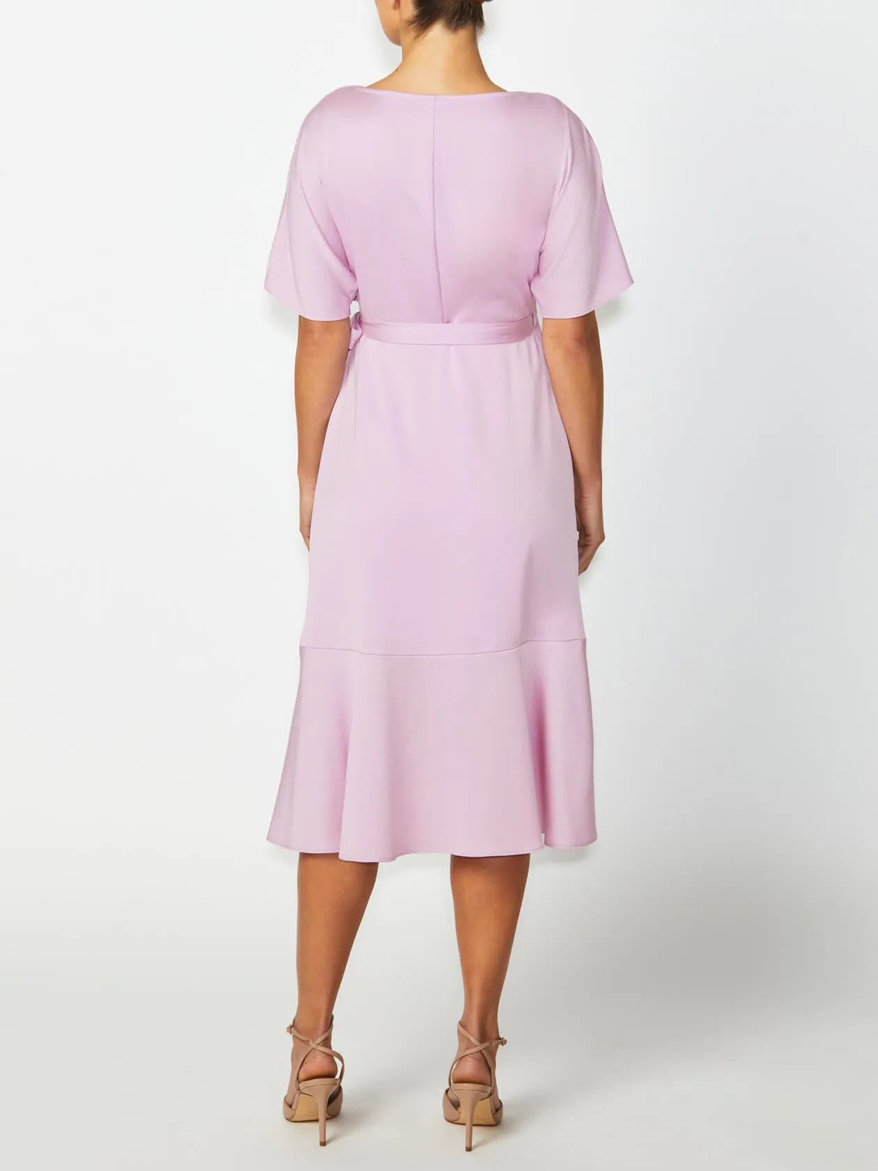 Paris Lilac Wrap Dress