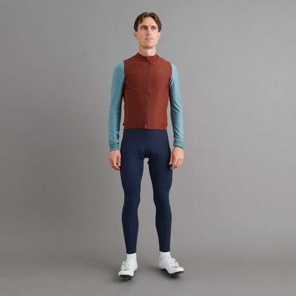 PAS NORMAL STUDIOS Mechanism Thermal Long Sleeve Jersey - Mahogany/Dusty Teal