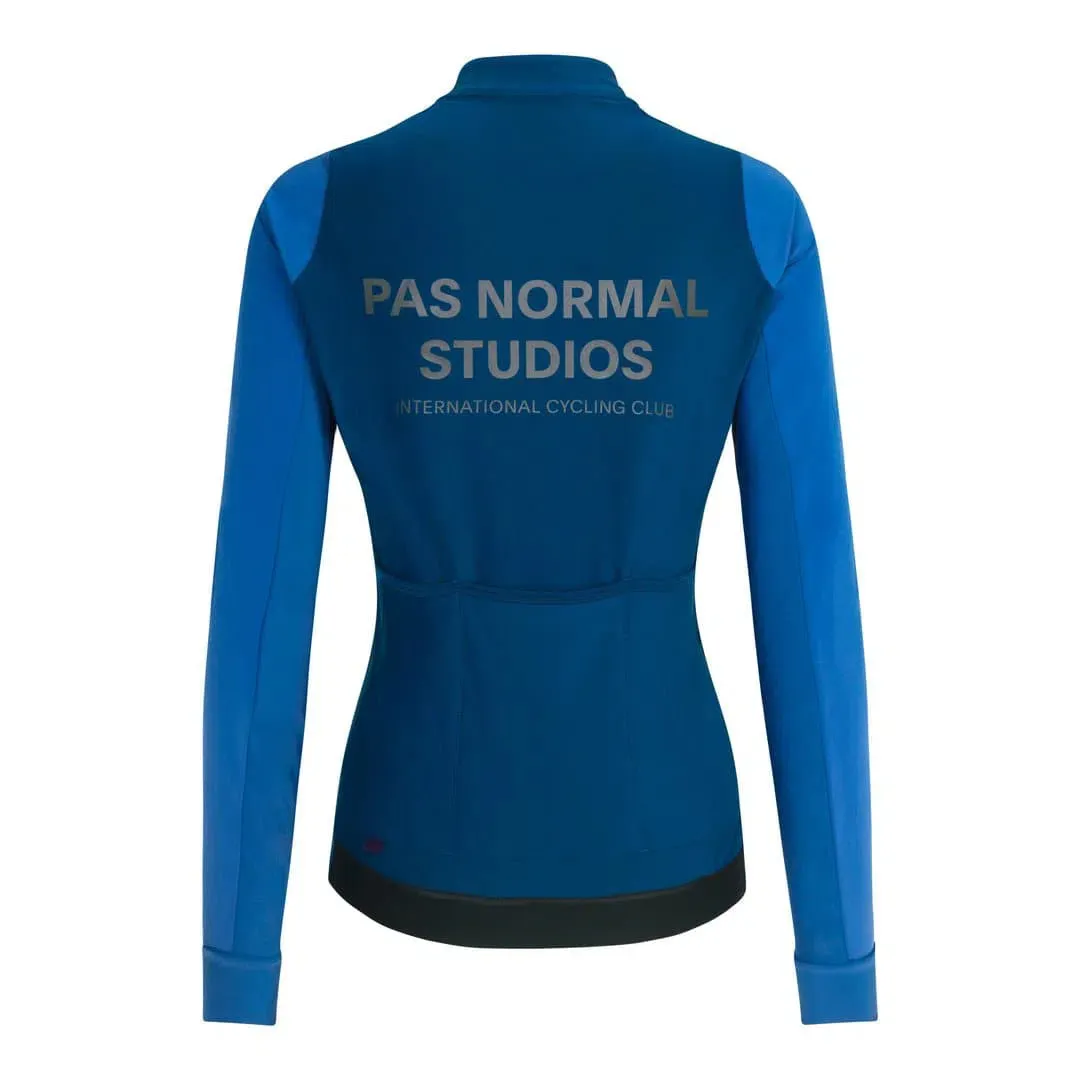 PAS NORMAL STUDIOS Mechanism Thermal LS Women Jersey - Dark Blue