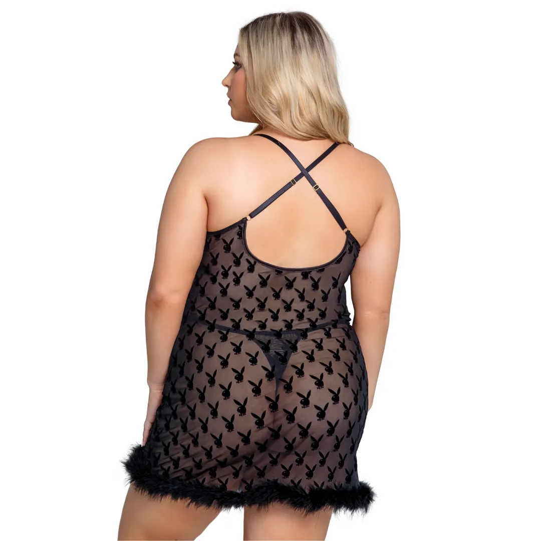 Playboy Bunny Noir Chemise