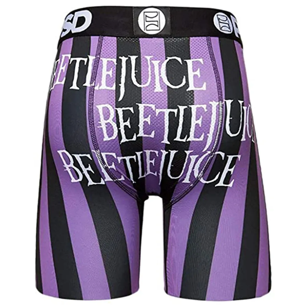 PSD Mens Beetlejuice X3 Boxer Brief Purple Underwear